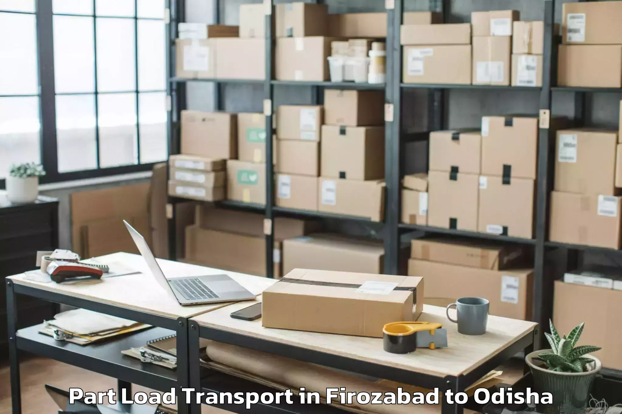 Firozabad to Belpara Part Load Transport Booking